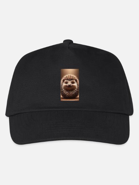 Igel - Kinder Basecap - Schwarz