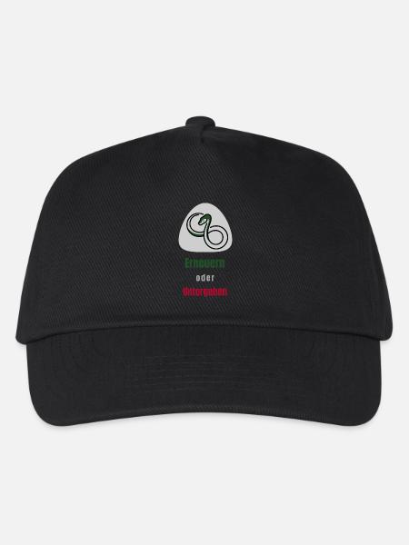 Renew or perish - Kids’ Baseball Cap - black