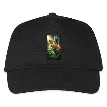 Fuchs - Kinder Basecap - Schwarz - Vorne
