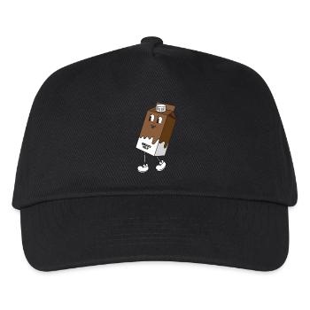 Choccy Milk - Retro Cartoon Chocolate Milk - Kids’ Baseball Cap - black - Front