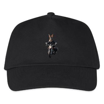 Biker Rabbit - Kids’ Baseball Cap - black - Front