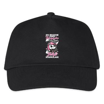Lustiger Pferde Spruch Therapeut Shetty Pony - Kinder Basecap - Schwarz - Vorne