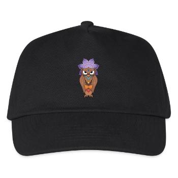 Owl - Kids’ Baseball Cap - black - Front