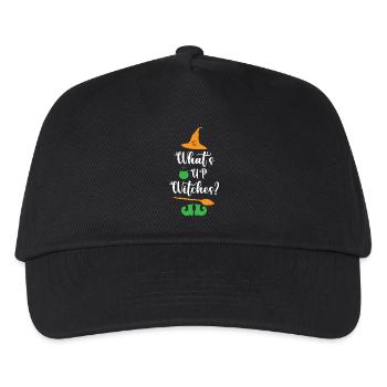 Whats Up Witches Funny Halloween - Kids’ Baseball Cap - black - Front