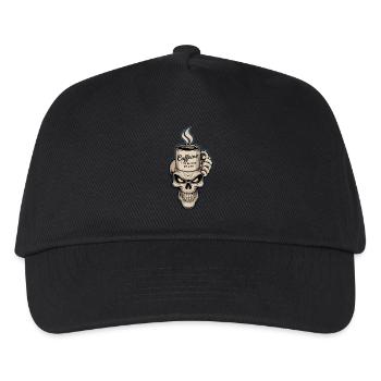 Coffee and Skull - Elixir of Life - Kids’ Baseball Cap - black - Front