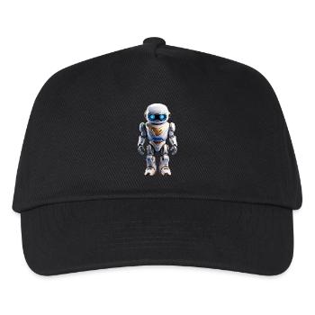 Ich bin ein Roboter - Kinder Basecap - Schwarz - Vorne