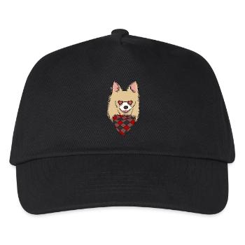 Chihuahua Dog Long Hair Beige Fur Sunglasses - Kids’ Baseball Cap - black - Front