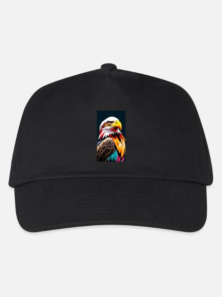 Eagle Side - Kinder Basecap - Schwarz