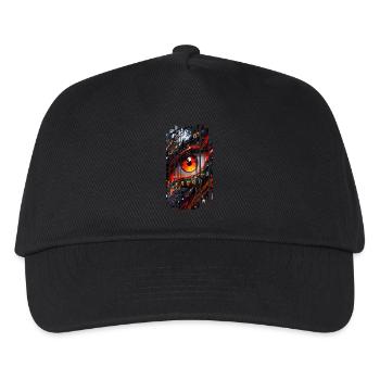 Cyborg Eyes Dragon Girl - Kids’ Baseball Cap - black - Front