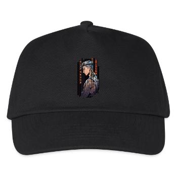 Orange Cyber Tattooed Man - Kids’ Baseball Cap - black - Front