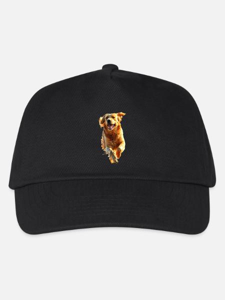 Golden Retriever - Kinder Basecap - Schwarz