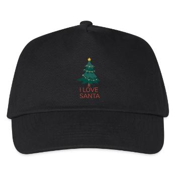 I love Santa Claus - Kids’ Baseball Cap - black - Front