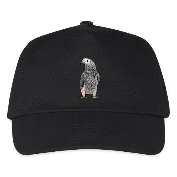 African grey parrot - Kids’ Baseball Cap - black - Front