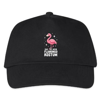 Das ist mein Flamingo Kostüm - Kinder Basecap - Schwarz - Vorne