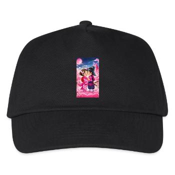 Love Manga – Valentine's Day Romance - Kids’ Baseball Cap - black - Front