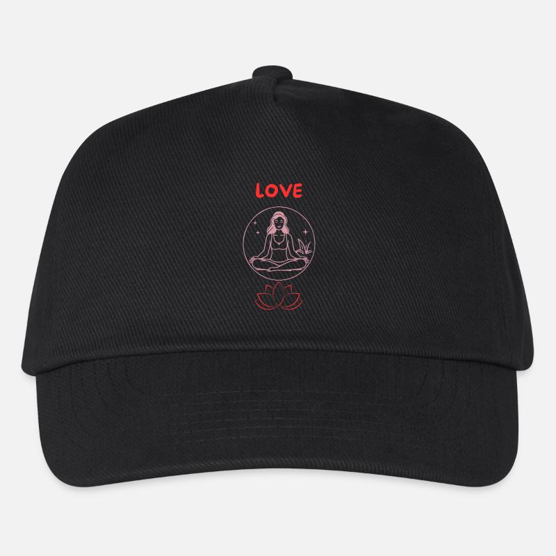 Love meditation - Kinder Basecap - Schwarz