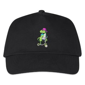 Scooter Roller - Kids’ Baseball Cap - black - Front