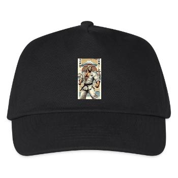 Karate MEISTER - Kinder Basecap - Schwarz - Vorne