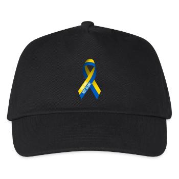 Support Ukraine Peace Design - Not Alone - Kids’ Baseball Cap - black - Front