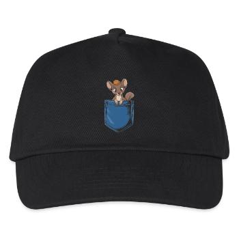 Wiesel - Kinder Basecap - Schwarz - Vorne