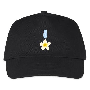 Cicada and Flower - Southern Summer Design - Kids’ Baseball Cap - black - Front