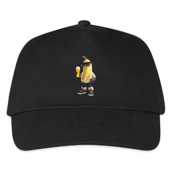 Banane - Kinder Basecap - Schwarz - Vorne