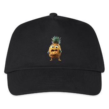 Ananas - Kinder Basecap - Schwarz - Vorne