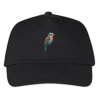 Lilac Bird – tropical & dreamlike - Kids’ Baseball Cap - black - Front