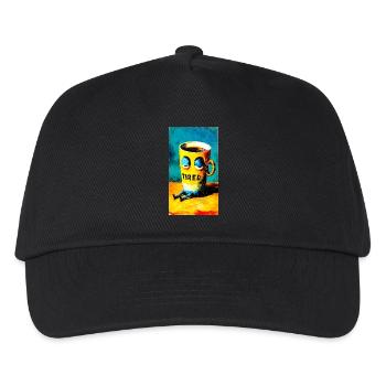 "Tired Coffee" by van Gogh - Kinder Basecap - Schwarz - Vorne