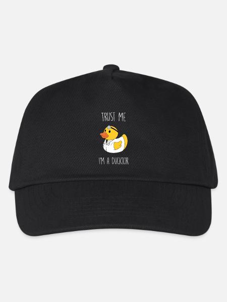 Trust me I'm a Ducktor - Kinder Basecap - Schwarz