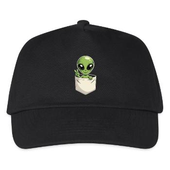 Alien in the Pocket Peace Science Fiction - Kids’ Baseball Cap - black - Front