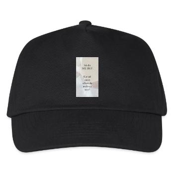 Sei du selbst - Kinder Basecap - Schwarz - Vorne