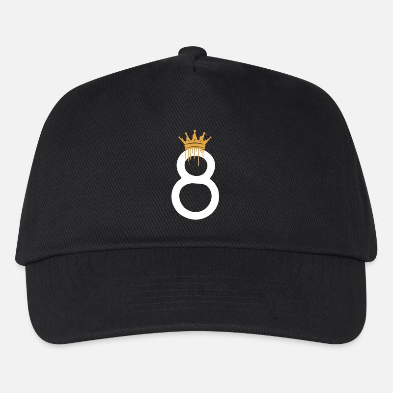8 - Kinder Basecap - Schwarz