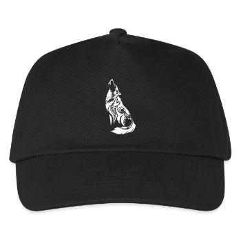 Tribal Wolf Nordic Tattoo - Kids’ Baseball Cap - black - Front