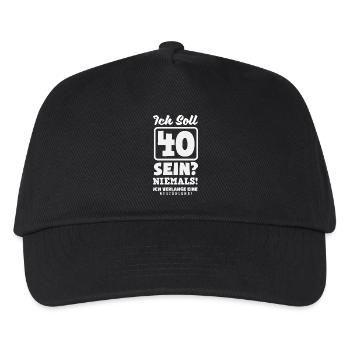 Funny 40th Birthday Gift Birthday Shirt - Kids’ Baseball Cap - black - Front
