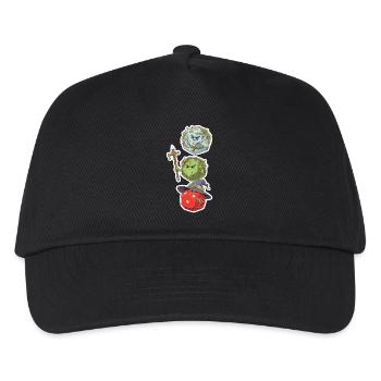 Mage Cube, Magicien et Druide – Dés Fantastiques - Casquette de baseball Enfant - noir - Devant
