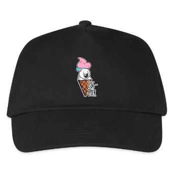Ours polaire en pleine nature chez le glacier, DÉLICIEUX ! - Casquette de baseball Enfant - noir - Devant