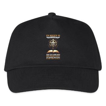 Jesus Christlich Katholiken Gläubiger Gottesdienst - Kinder Basecap - Schwarz - Vorne