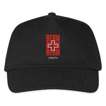 J’aime Berne, souvenir de Berne - Casquette de baseball Enfant - noir - Devant