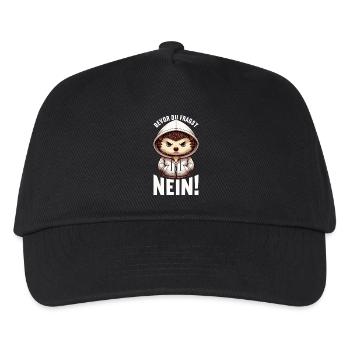 Before you ask No Hedgehog Bad mood - Kids’ Baseball Cap - black - Front