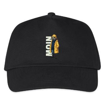 Seal Moin – Raincoat Design - Kids’ Baseball Cap - black - Front