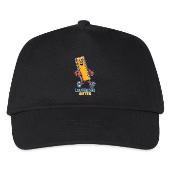 Running Meter Small Funny Dwarf Nickname - Kids’ Baseball Cap - black - Front