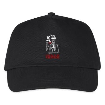 Coffee Is My Valentine's Day – Skeleton Coffee for F - Kids’ Baseball Cap - black - Front