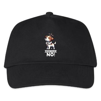 Before You Ask Jack Russel terrier Jack russel dog - Kinder Basecap - Schwarz - Vorne