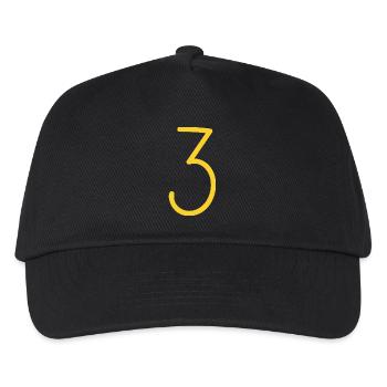 3 - Kinder Basecap - Schwarz - Vorne