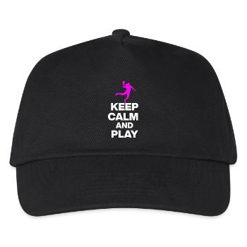 RESTEZ CALMES ET JOUEZ AU HANDBALL ! EM GIFT ALLEMAGNE - Casquette de baseball Enfant - noir - Devant