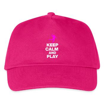 KEEP CALM AND PLAY HANDBALL! EM GIFT GERMANY s - Kids’ Baseball Cap - fuchsia - Front