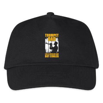 Trombone Dad Trompete Trompetenspieler - Kinder Basecap - Schwarz - Vorne