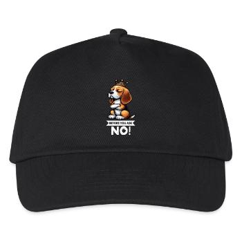 Avant de demander Beagle Beagle Propriétaire de Beagle Beagle Holder - Casquette de baseball Enfant - noir - Devant