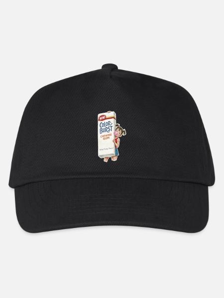 Retro Chewing Gum - Kids’ Baseball Cap - black
